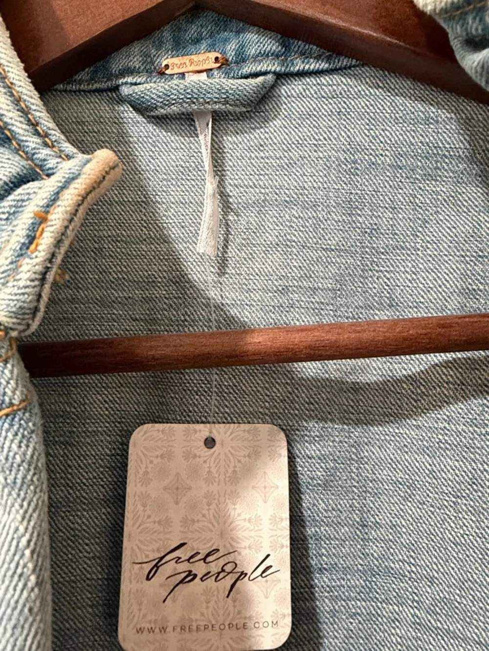 NWT Free People Denim Jacket - Picture 7 of 11